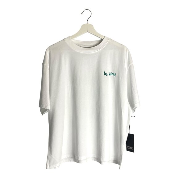 Brunette the Label x Poshmark Exclusive Collection Cotton White Graphic Tee - Picture 1 of 12